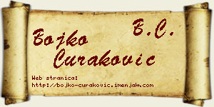 Bojko Curaković vizit kartica